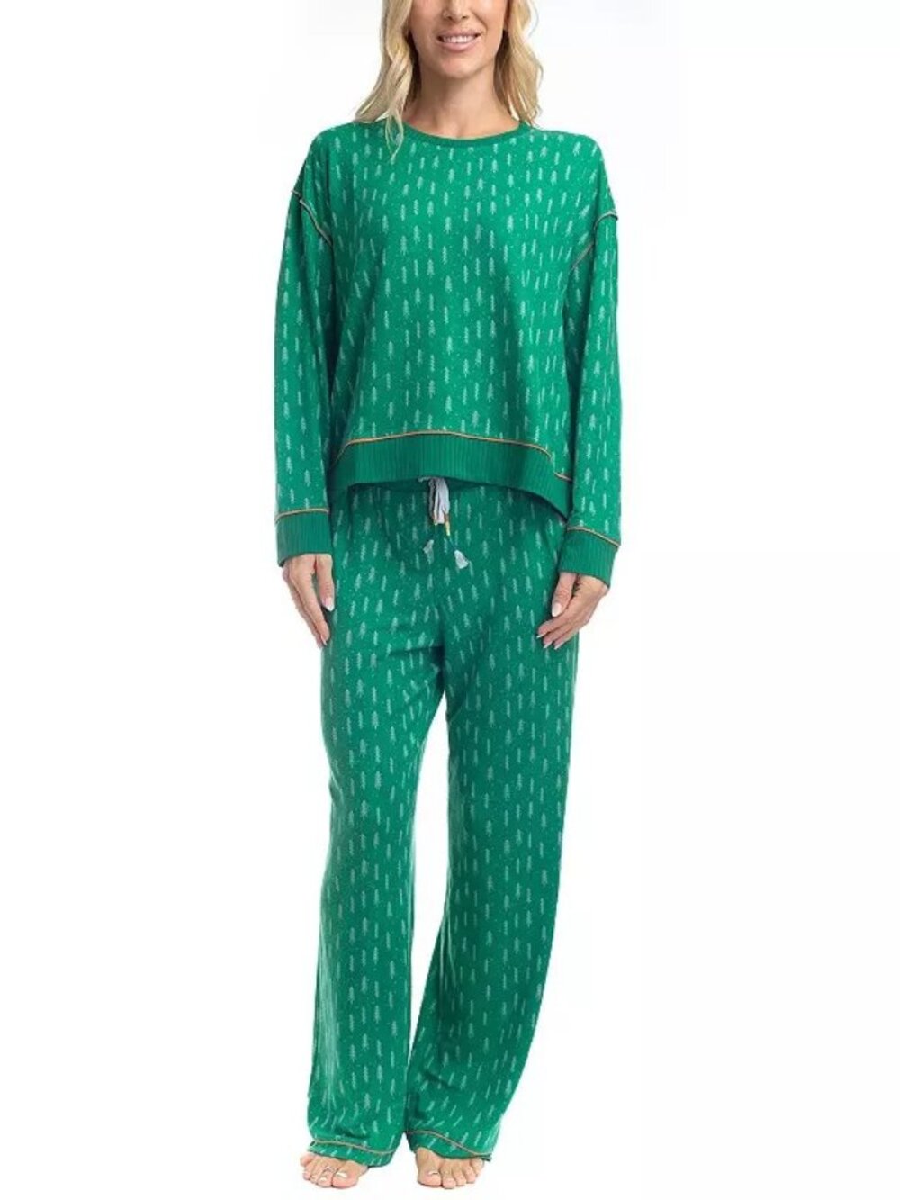 #2417 Women's Ocean Pacific® All the Classics Pajama Top & Pajama Bottoms Set,